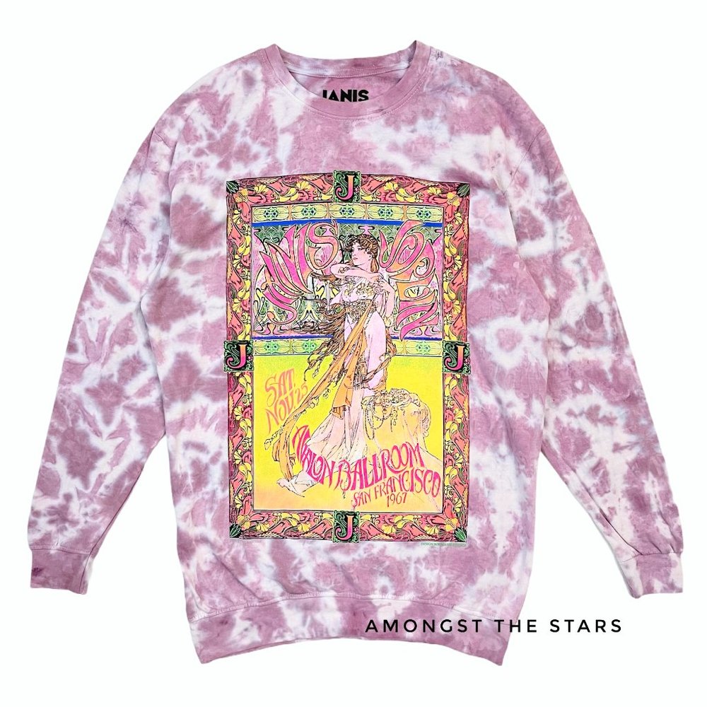 Janis Joplin Avalon Ballroom Tie Dye Sweatshirt